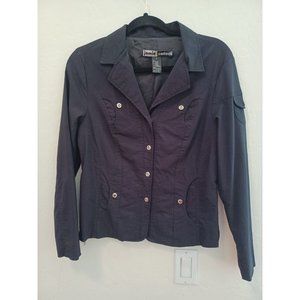 Jamie Sadock Jacket Womens Sz S Black Snap Front Golf Active Stretch Lined